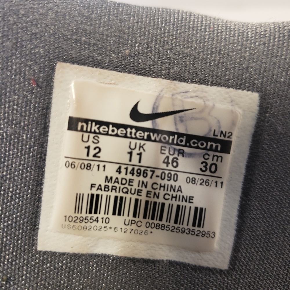 Nike Air Flight Classic gray mens size 12 - Picture 8 of 8